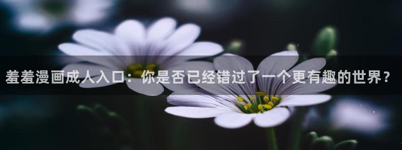 动漫天堂官网樱花动漫：羞羞漫画成人入口：你是否已经错过了一个更有趣的世界？