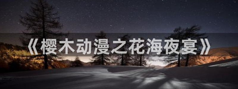 age专注动漫的门户网站：《樱木动漫之花海夜宴》